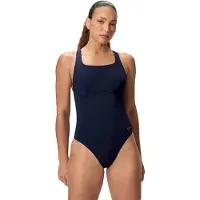 Speedo - Women's Solid Flex Band One Piece - Badeanzug Gr 40 blau