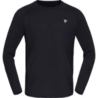 Norrøna - Femund PureUll L/S - Merinoshirt Gr M schwarz