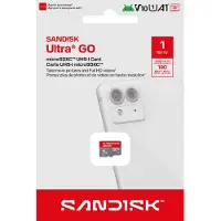 SanDisk Ultra GO, 1 TB, MicroSDXC, UHS-I, 190 MB/s, V10, Grau, Rot