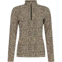 Protest Skipullover Esher 1/4 Zip Active Top Damen Bamboo Beige / Black-XL