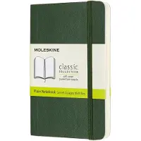 Moleskine Classic Soft Cover Notebook Pocket Myrtle Green Plain