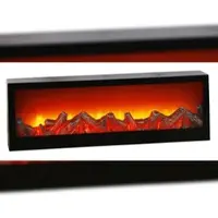 Hi Haushalt International 57081 Kamin Laterne mit 10 warmweissen LEDs 60x10x20cm