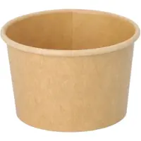 Papstar 500 Eisbecher, Pappe rund 125 ml Ø 7,5 cm · 4,8 cm braun