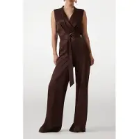Guess Marciano GUESS Iva Overlap Ss Jumps Rich Brown Größe: 42 | Jumpsuits Outlet | Damen | Braun