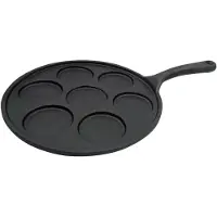KINGHOFF 23 cm große Bratpfanne aus Gusseisen für Eierpfannkuchen 8378