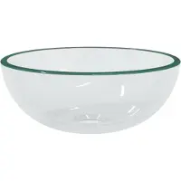 vidaXL Waschbecken Hartglas 30x12 cm Transparent