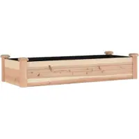 vidaXL Hochbeet mit Einsatz 120x45x25 cm Massivholz Tanne