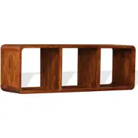 vidaXL TV-Schrank Massivholz mit Honigfarbenem Finish 120x30x40 cm