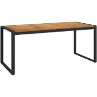 vidaXL Gartentisch mit Gestell U-Form 180x90x75 cm Akazie Massivholz