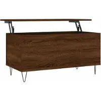 vidaXL Couchtisch Braun Eichen-Optik 90x44,5x45 cm Holzwerkstoff