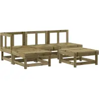vidaXL 5-tlg. Garten-Lounge-Set Kiefernholz Imprägniert
