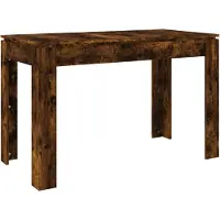 vidaXL Esstisch Räuchereiche 120x60x76 cm Holzwerkstoff