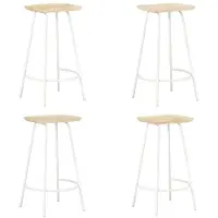 vidaXL Barhocker 4 Stk. Mango Massivholz