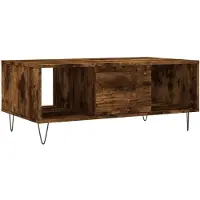 vidaXL Couchtisch Räuchereiche 90x50x36,5 cm Holzwerkstoff