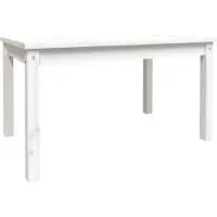 vidaXL Gartentisch Weiß 82,5x50,5x45 cm Massivholz Kiefer