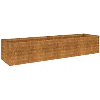 vidaXL Garten-Hochbeet 194 x 50 x 36 cm Cortenstahl