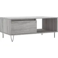 vidaXL Couchtisch Grau Sonoma 90x50x36,5 cm Holzwerkstoff