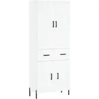vidaXL Highboard Weiß 69,5x34x180 cm Holzwerkstoff