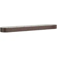 vidaXL Hochbeet Verzinkter Stahl 544x100x36 cm Braun