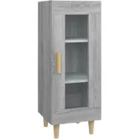 vidaXL Sideboard Grau Sonoma 34,5x34x90 cm Holzwerkstoff