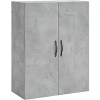 vidaXL Wandschrank Betongrau 69,5x34x90 cm Holzwerkstoff