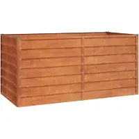 vidaXL Hochbeet Rostig 160x80x77 cm Cortenstahl