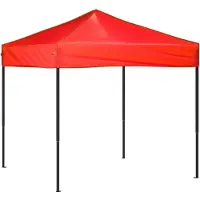 vidaXL Partyzelt Faltbar Rot 2x2 m
