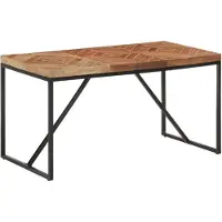 vidaXL Esstisch 140x70x76 cm Massivholz Akazie und Mango