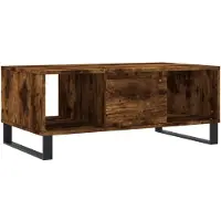 vidaXL Couchtisch Räuchereiche 90x50x36,5 cm Holzwerkstoff