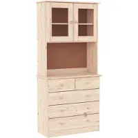 vidaXL Highboard ALTA 77x35x165 cm Massivholz Kiefer