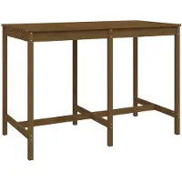 vidaXL Gartentisch Honigbraun 159,5x82,5x110 cm Massivholz Kiefer