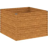 vidaXL Hochbeet 100x100x69 cm Cortenstahl