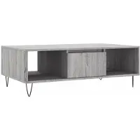 vidaXL Couchtisch Grau Sonoma 104x60x35 cm Holzwerkstoff