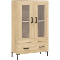 vidaXL Highboard Sonoma-Eiche 69,5x31x115 cm Holzwerkstoff