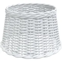 vidaXL Lampenschirm Weiß Ø45x28 cm Korbweide