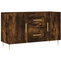 vidaXL Sideboard Räuchereiche 100x36x60 cm Holzwerkstoff