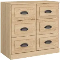 vidaXL Sideboard Sonoma-Eiche 70x35,5x67,5 cm Holzwerkstoff