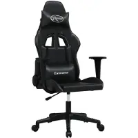 vidaXL Gaming-Stuhl Schwarz Kunstleder