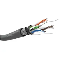 Goobay CAT 5e Netzwerkkabel, SF/UTP, Grau, CCA Kupfergemisch für SOHO Anwendungen, AWG 24/1 (solid), PVC