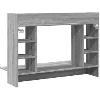 vidaXL Wand-Schreibtisch Grau Sonoma 105x48x75 cm Holzwerkstoff
