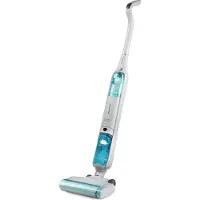 Domo DO253SW, Stabstaubsauger, Weiß, Blau, 0,45 l, Trocken, Akku, 120 W