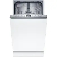 Bosch Serie 4 SPV4HKX10E, Voll integriert, Single (45 cm breit), Edelstahl, Tasten, 1,75 m, 1,65 m