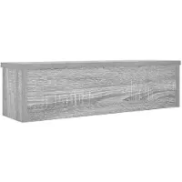 vidaXL Küchenregale Stapelbar 2 Stk. Grau Sonoma 50x15x16 cm