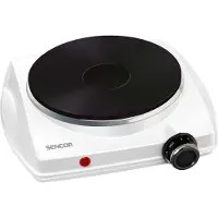 Sencor SCP 1503WH, Weiß, Arbeitsplatte, 24 cm, Versiegelte Platte, Gusseisen, 1 Zone(n)