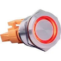 Joy-It BUTTON22B-L-RD Tastschalter 250 V/AC 7 A 1 x Ein/(Aus) IP67, IK10 rastend 1 St