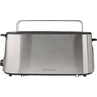 Gastronoma 18140004 - Toaster - 2 Schlitze - 1000 W - 7 Bräunungsstufen - Aufsatz zum Aufwärmen - Schwarz
