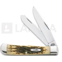 Case Knives Case Trapper Amber Jigged Bone, 00163, 6254 CV-Stahl, Taschenmesser