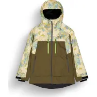 Picture Organic Clothing - Wasserfeste und atmungsaktive Jacke Skijacke - Exa Jkt Timeless Flower Printed für Damen - Größe S - Khaki