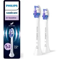 Philips S2 Sensitive - 2x Ultra Soft Bürstenköpfe für Schallzahnbürste - HX6052/10