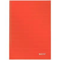 Esselte Notesbog Solid A5 Hard kvad. 80ark r?d - (6 stk.)